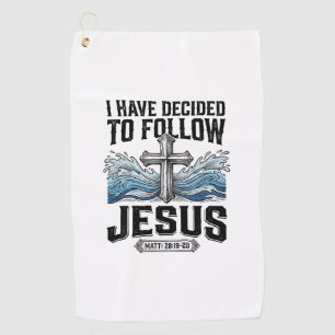 I Have Decided To Follow Jesus Vintage Shirt Golf Towel