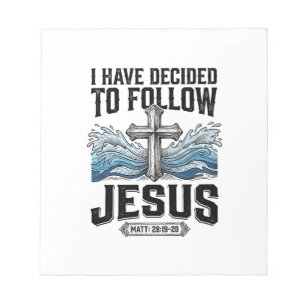I Have Decided To Follow Jesus Vintage Shirt Notepad