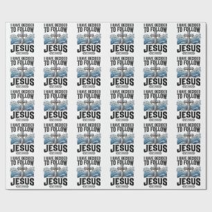 I Have Decided To Follow Jesus Vintage Shirt Wrapping Paper