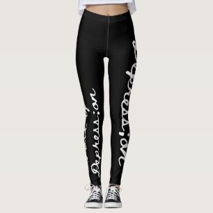 I have Depression_Change the Face of Depression Leggings