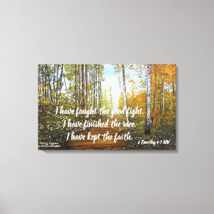 I HAVE FOUGHT THE GOOD FIGHT WRAPPED CANVAS PRINT