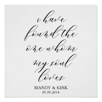 “I Have Found The One” – Elegant Wedding Backdrop 