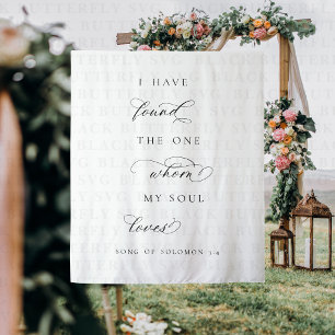 I Have Found The One Quote Wedding Backdrop Banner Tapestry