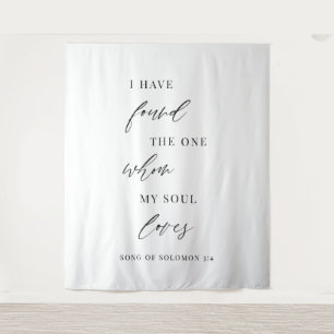 I Have Found the One Wedding Backdrop Banner Song Tapestry