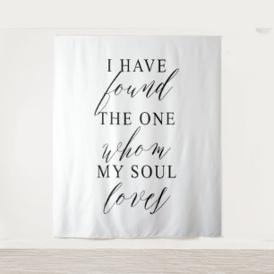 I Have Found The One Wedding Backdrop Banner Tapestry