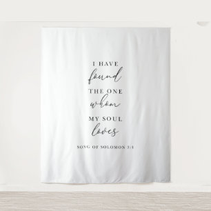 I Have Found The One Wedding Backdrop Banner Tapestry