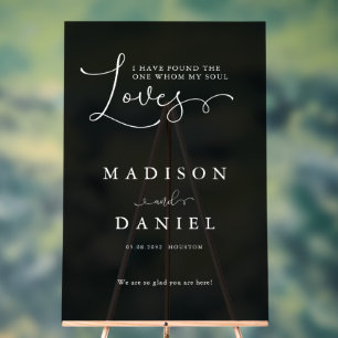 I have found the one whom my soul love!  Script, Acrylic Sign