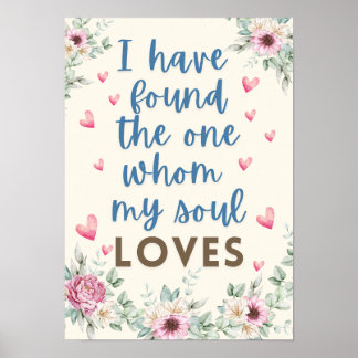 I have found the one whom my soul loves poster