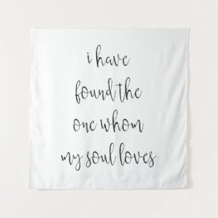 "I Have Found the One Whom My Soul Loves" Wedding  Tapestry