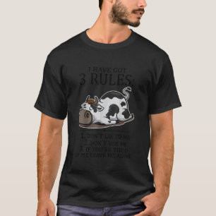 I Have Got 3 Rules I Don't Lie To Me Cow Christmas T-Shirt
