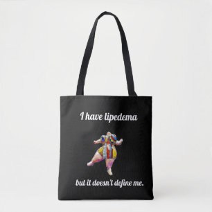 "I have lipedema but it doesn't define me" bl tote Bag