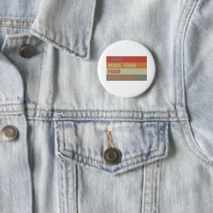 I Have More than 4 Question Funny Passover Jewish 6 Cm Round Badge