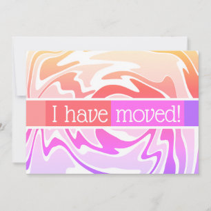 I Have Moved Fun And Colourful Announcement