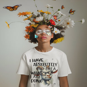 I Have No Idea Goat  Tri-Blend Shirt