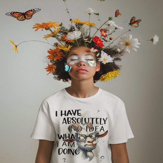 I Have No Idea Goat  Tri-Blend Shirt (I Have No Idea Goat Tri-Blend Shirt)