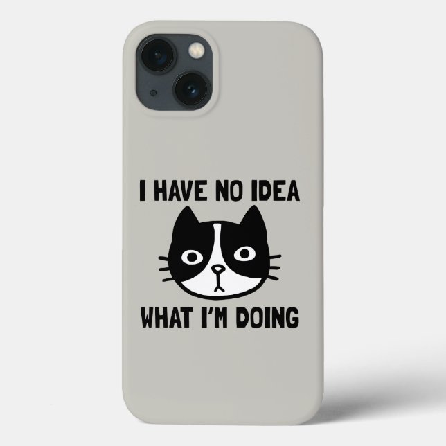 I Have No Idea What I'm Doing Cat Case-Mate iPhone Case (Back)