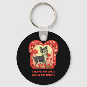 I Have No Idea What I'm Doing Sticker Key Ring