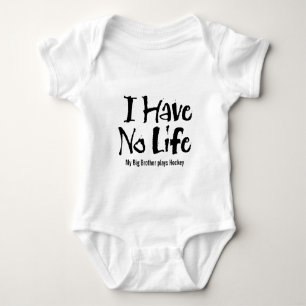 I Have No Life (Black) Baby Bodysuit