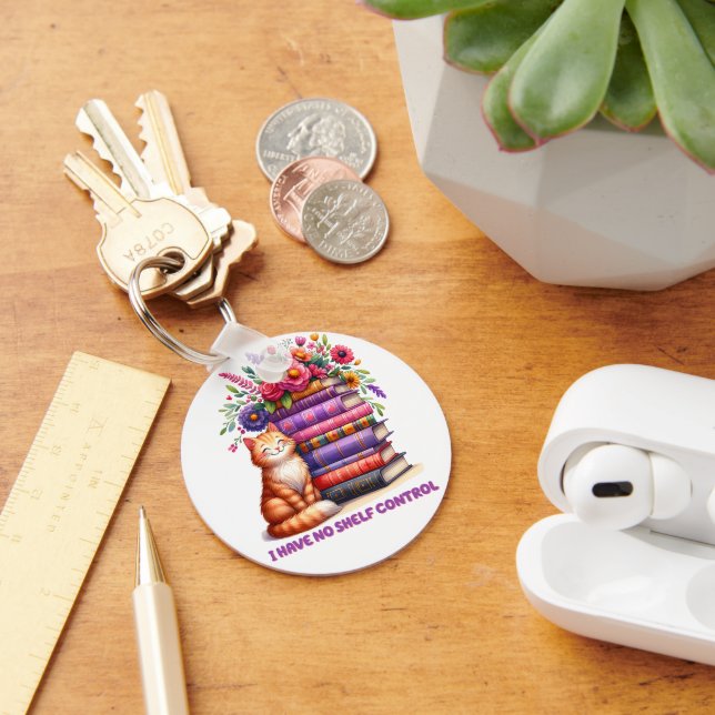 I have no shelf control kitty key ring (Desk)