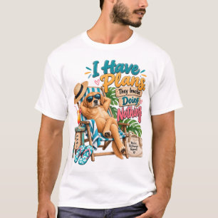 I Have Plans Funny Beach Dog T-Shirt