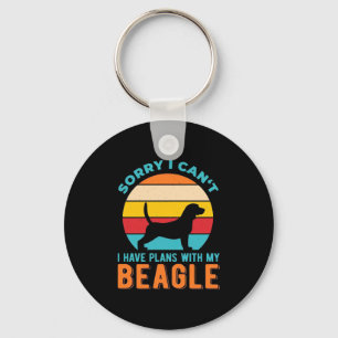 I Have Plans With My Beagle Key Ring