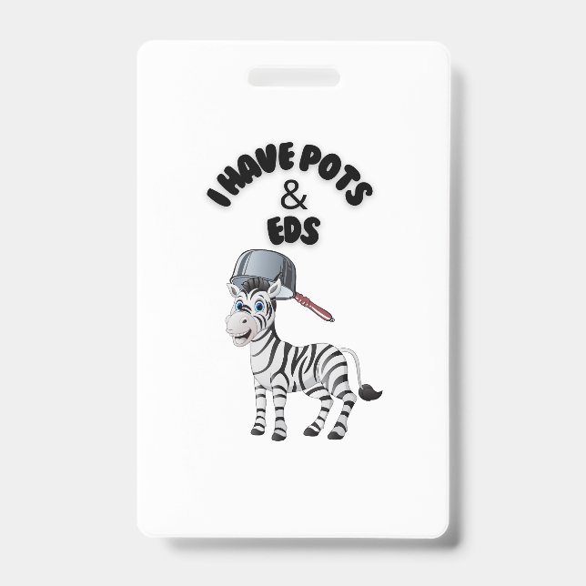 I Have Pots & EDS  ID Badge (Front)