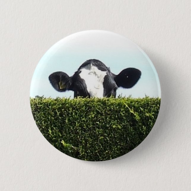 I Have Seen The Whole Of The Internet - Cow Button (Front)