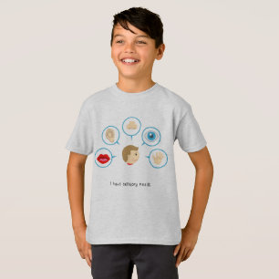 I Have Sensory Needs - Kid's T-Shirt (Grey)