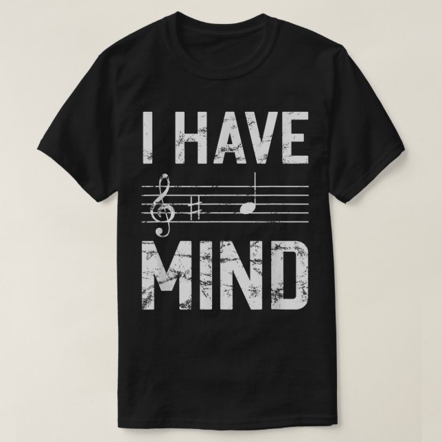 I Have Sharp Mind Sheet Music Instrumentalist  T-Shirt (Design Front)
