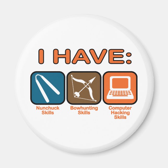 I Have Skills Napoleon Dynamite Magnet (Front)