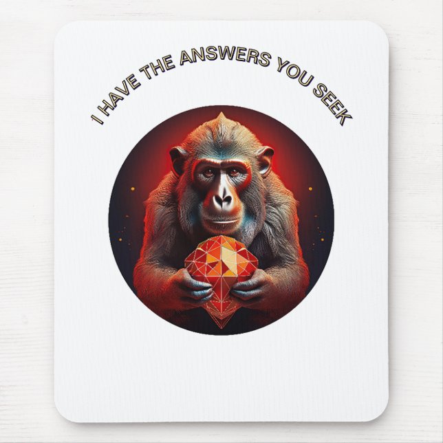 i Have The Answers You Seek Mouse Pad (Front)