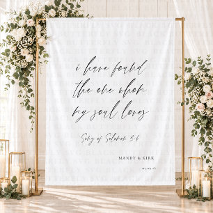 I Have the Found the One Wedding Ceremony Banner Tapestry