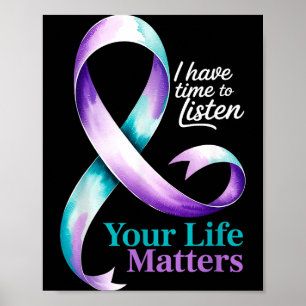I Have Time To Listen Your Life S Suicide Preventi Poster