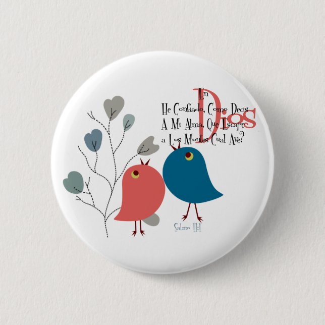 I have trusting…. 6 cm round badge (Front)