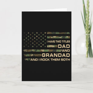 I Have Two Titles Dad And Grandad Father's Day Fun Card