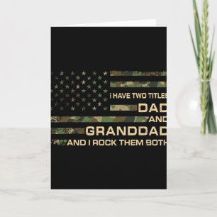 I Have Two Titles Dad And Granddad Father's Day Gr Card