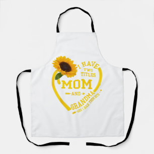 I Have Two Titles Mum And Grandma Mothers Day 2024 Apron