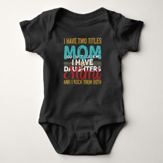 I have two titles mum and mimi grandma t-shirt baby bodysuit