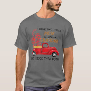 I Have Two Titles Mum And Omi Vintage Decor Grandm T-Shirt