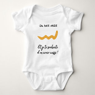 i have worms & i wish you have worms too! baby bodysuit