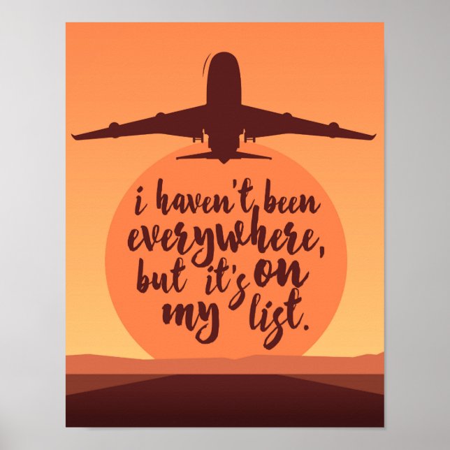 I Haven't Been Everywhere Poster (Front)