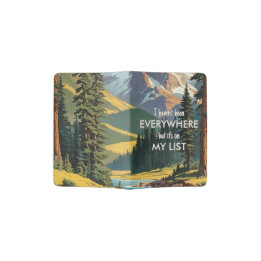 I haven't been everywhere Retro Wanderlust Travel Passport Holder