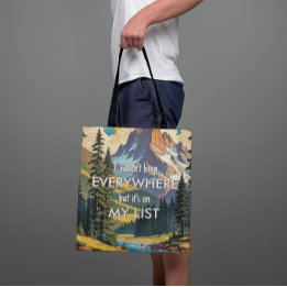I haven't been everywhere Retro Wanderlust Travel Tote Bag