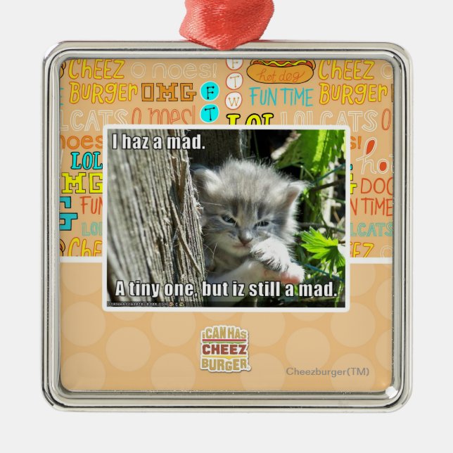 I haz a mad metal tree decoration (Front)