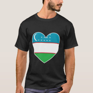 I He Uzbekistan Fun Uzbekistani Flag He T-Shirt