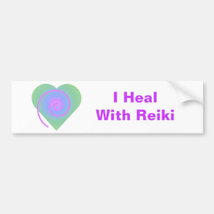 I Heal With Reiki Bumper Sticker