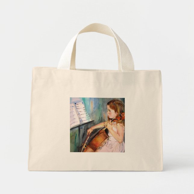 I Hear a Symphony Mini Tote Bag (Front)