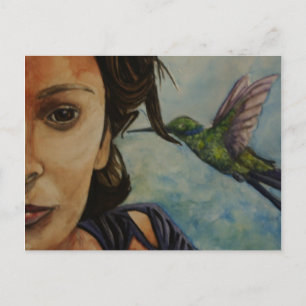 i hear spring postcard