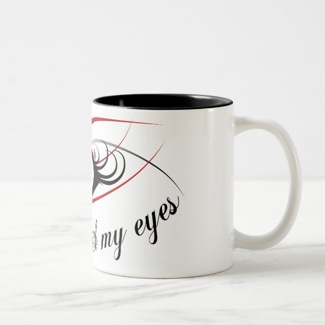 "I hear with my eyes" mug #3 (Right)
