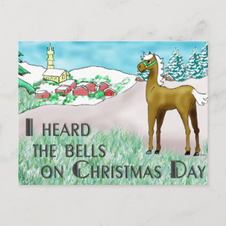 I Heard the Bells on Christmas Day Holiday Postcard